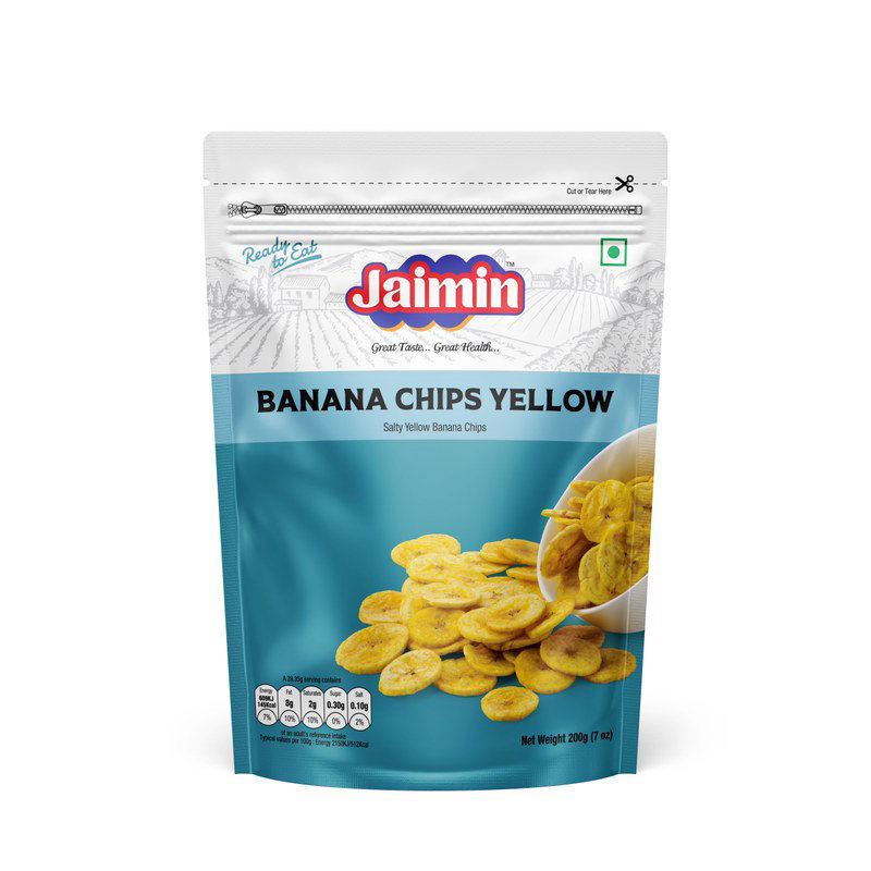 Jaimin Premium Banana Chips Yellow 175g