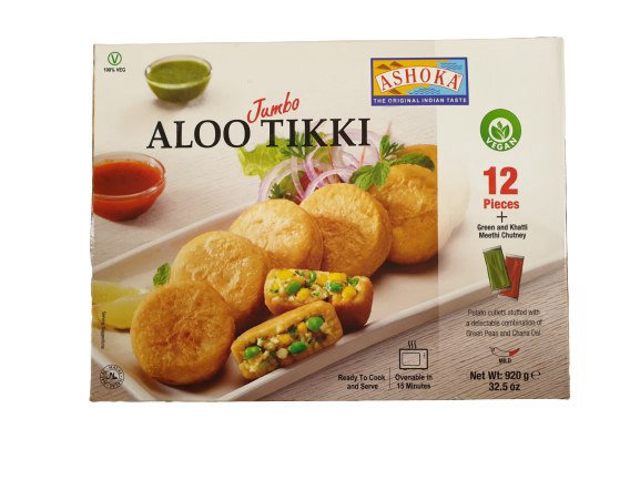 Ashoka Jumbo Aloo Tikki Pack 920g
